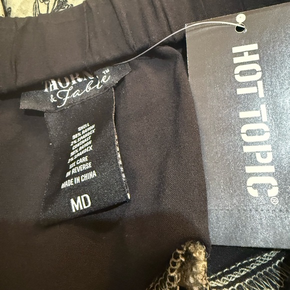 Thorn and Fable Tiered Skirt Olive Green and Black NWT Size Medium - Picture 6 of 7